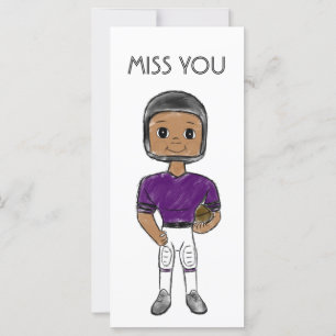Carte vintage retro football player