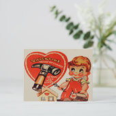 Carte vintage Retro Handyman Valentine (Debout devant)