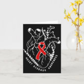 Carte Vintage Retro Heart Disease Awareness Funny  (Fleur jaune)