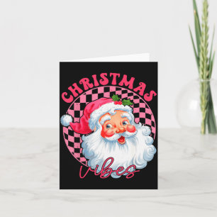 Carte Vintage Rétro Nk Père Noël Noël Vibes Groovy Nk Pè