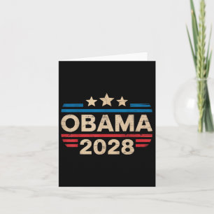 Carte Vintage Retro Obama pour le président 2028 drôle