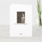 Carte vintage romantique drôle de photo (Dos)