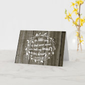 Carte vintage rustique de fiançailles (Fleur jaune)