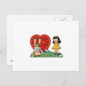 Carte vintage Saint Valentin (Devant / Derrière)