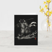 Carte Vintage Samurai Cat Japanese Shirt (Fleur jaune)