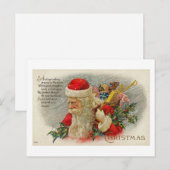 Carte vintage Sants Christmas St. Nick (Devant / Derrière)