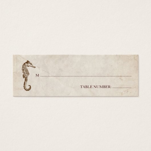 Carte vintage Seahorse (Devant)