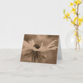 Carte Vintage Sepia Black Eyed Susan Flower Note  (Fleur jaune)