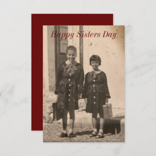 Carte vintage Sisters Day