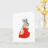 Carte Vintage Skunk Valentine (Fleur jaune)