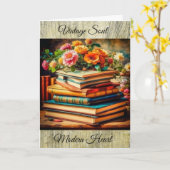Carte Vintage Soul Moderne Coeur Anniversaire (Fleur jaune)