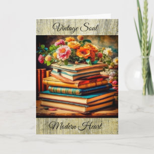 Carte Vintage Soul Moderne Coeur Anniversaire