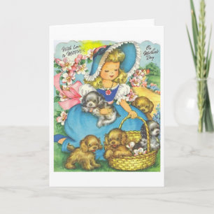 Carte vintage Southern Belle Mother's Day Card