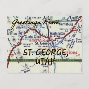 Carte Vintage St. George Utah