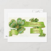 Carte vintage St. Patricks (Devant / Derrière)