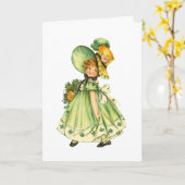 Carte Vintage St. Pat's Day (Fleur jaune)