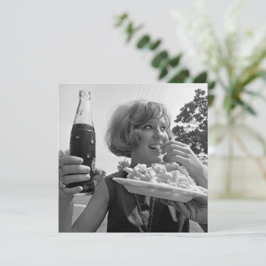 Carte vintage "Summer Fun" Flat Note (Debout devant)