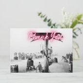 Carte Vintage Surreal City Scène Merci (Debout devant)