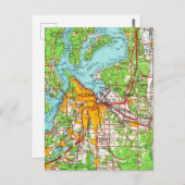 Carte Vintage Tacoma Washington (Devant / Derrière)