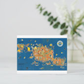 Carte Vintage Tahiti (Debout devant)