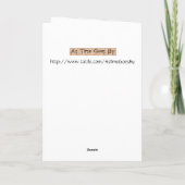 Carte Vintage - Tricot par la fenêtre, (Dos)