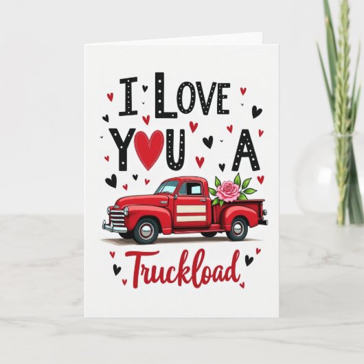 Carte Vintage Truckload Love Card (Devant)