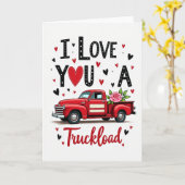 Carte Vintage Truckload Love Card (Fleur jaune)