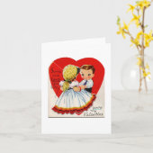 Carte Vintage Tzigane Valentine (Fleur jaune)