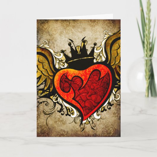 Carte Vintage Urban Tattoo Winged (Devant)