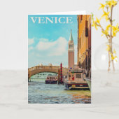 Carte Vintage Venice (Fleur jaune)