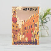 Carte Vintage Vérone Italie Voyage (Debout devant)