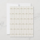 Carte Vintage Victorian Botanical Lines Traditional (Dos)