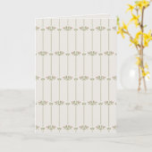 Carte Vintage Victorian Botanical Traditional Lines (Fleur jaune)