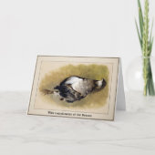 Carte vintage Victorian Dead Bird (Devant)