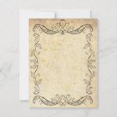 Carte vintage victorienne de répétition de monogra (Dos)