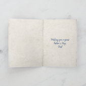 Carte vintage vieille Fête des pères (Intérieur)