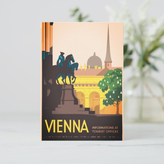 Carte Vintage Vienne (Debout devant)