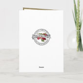 Carte Vintage Vierge Marie Anniversaire Rose (Dos)