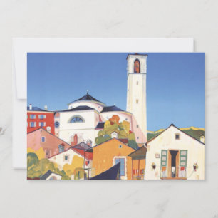 Carte Vintage Village balnéaire Italie Tourisme