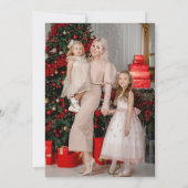 Carte Vintage Vintage de Noël séduisant (Dos)