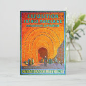 Carte Vintage voyage Casablanca Maroc (Debout devant)