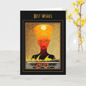 Carte Vintage voyage Égypte (Fleur jaune)