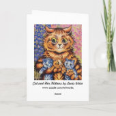 Carte Vintage Wain Mother and Kittens Card (Dos)