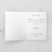 Carte Vintage Watercolor Lamb & Bunny Silver Easter (Intérieur)