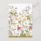 Carte Vintage Wedding Détail (Dos)