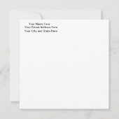 Carte Vintage Whimsical de la moelle à roues de la récol (Dos)