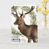 Carte Vintage woodwinter (Fleur jaune)