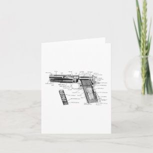 Carte Vintage World War 1 Et 2 Colt 1911 Parties Diagram