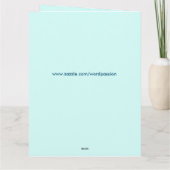 Carte Vintages étoiles bleues Ajouter un nom (Dos)