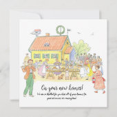 Carte Vintages Félicitations pour votre nouvelle maison (Dos)